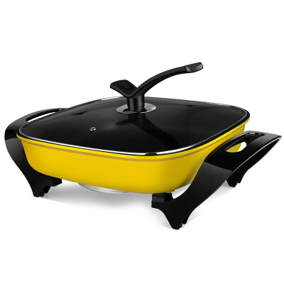 

Sweden Nordic Europe nathome NDG1404 multi-function electric hot pot electric hot pot household electric wok 4L non-stick pan cook noodles yellow