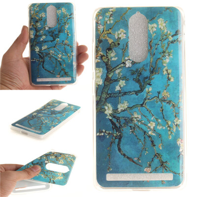 

Apricot tree Pattern Soft Thin TPU Rubber Silicone Gel Case Cover for Lenovo K5 Note