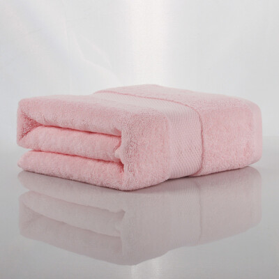 

【Jingdong Supermarket】 Elegant 100 (uya100) Bath Towel Home Textile Class A Bath Towel Satin Band Pure Cotton Bath Towel Pink 480g 70 * 140cm