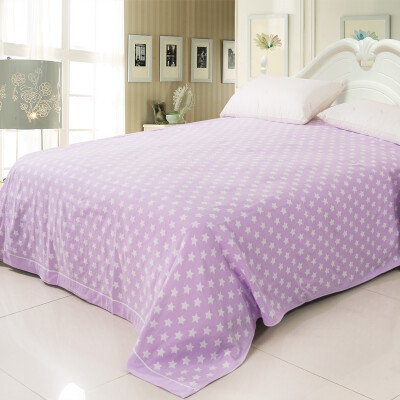 

Vogue Jieyu cotton towel was the stars skin-friendly breathable cool summer air is 150 200cm 730g purple