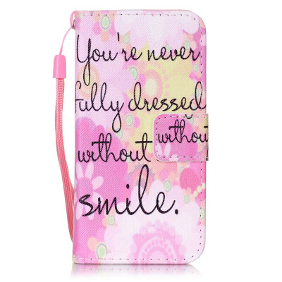 

Pink Smile Design PU�Leather�Flip�Cover Wallet�Card�Holder�Case�for IPHONE 7