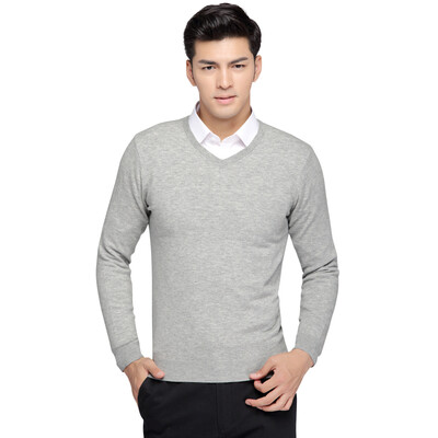 

Red beans Hodo sweater men business casual comfortable warm wool men's multi-colored sweater purple 185 / 100A