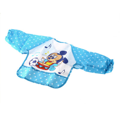 

NEW Cute Cartoon Children Baby Waterproof Long Sleeve Self Feeding Bib Apron