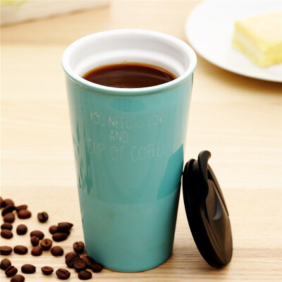 

Evergreen American Creative Scrub Mugs Coffee Mugs Double Couples Ceramic Mugs Breakfast Milk Cup Office Cups