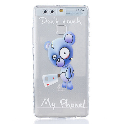 

Blue bear Pattern Soft Thin TPU Rubber Silicone Gel Case Cover for HUAWEI P9