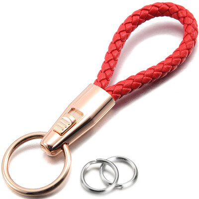 

Jingdong Supermarket JOBON Bangquan double key ring bracelet key chain car key chain ring key chain pendant ZB-136 blue rope silver ring deduction creative gift birthday gift