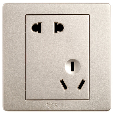 

Bull BULL switch socket G07 series 10A oblique five-hole socket 86 type panel G07Z223A U6 champagne gold