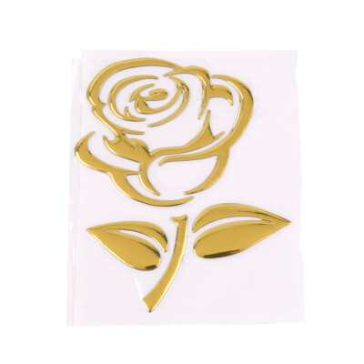 

3D Stereo Cutout Rose Car Vehicle PVC Logo Reflective Sticker Decal Art