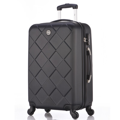 

Б Yi (Бойо) Trolley Case 24 дюймов для мужчин и женщин двойного подшипника заклинатель багажа чемодан серии ромба