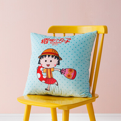 

(Dohia) Домашний текстиль Серия Cherry Maruko Cartoon Pillow с подушкой подушки для кормления - Маленький бал Перейти к празднику 45x45см