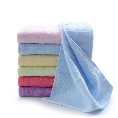 

Bamboo bamboo fiber towel soft absorbent bamboo charcoal face wash towel pattern blue