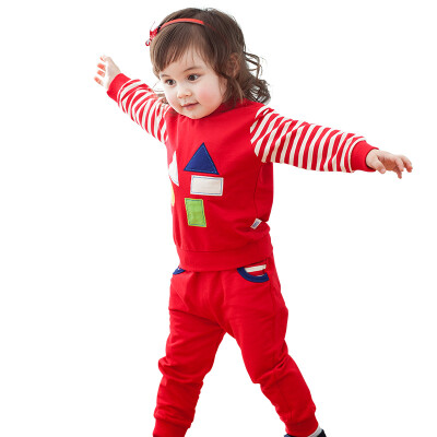 

Antarctic (Nanjiren) N666T80013 Sleeve clothing baby out clothing sweater shoulder buckle set box building blocks red 73