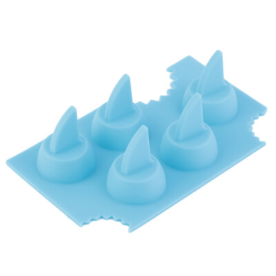 

Силиконовые Синий плавник акулы Ice Cube Tray Замораживание Maker Шоколад Плесень Mold