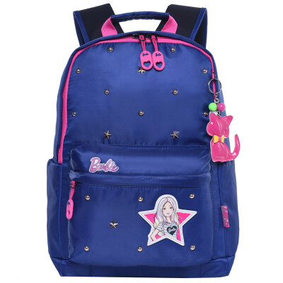 

Barbie children's bags fashion light casual bag large capacity backpack primary school students bag BL0274B treasure blue