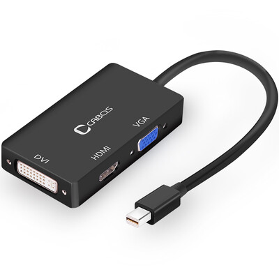 

Foca Kappa F0801 Apple Computer Accessories Mini dp to VGA Converter Projector mac thunderbolt displayport DVI mini dp to TV hdmi Black