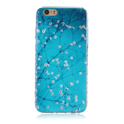 

Plum blossom Pattern Soft Thin TPU Rubber Silicone Gel Case Cover for IPHONE 6 Plus6S Plus