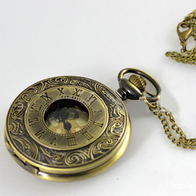 

New Unique Mechanical Pocket Watch with Chain for gift 240124