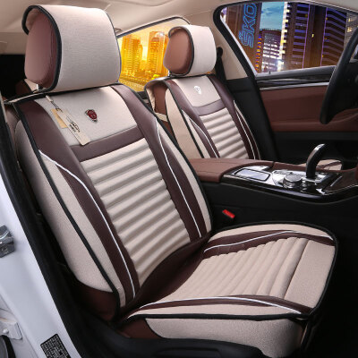 

BOLISH five four seasons GM car seat car seat cushion winter cushion imitation linen health all-inclusive car seat cover car seat cover leather linen standard Mocha brown