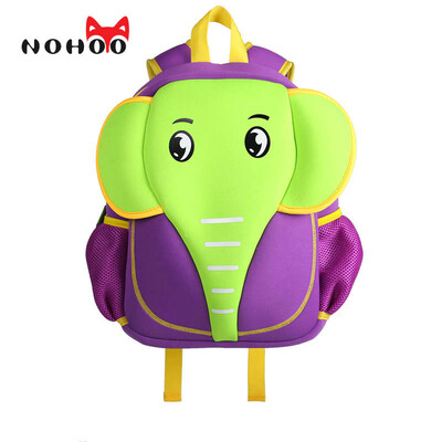 

NOHOO Kids Baby Children School Bags Boy Girl Waterproof 3D Elephant Cartoon Neoprene Backpack