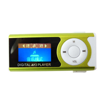 

MyMei ortable Shiny Mini USB Clip LCD Screen MP3 Media Player Support 16GB Micro SD Card Sports Metal MP3 Music Player MP3/WMA
