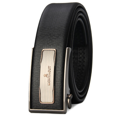 

Mont Turnle MONTAGUT belt male leather automatic buckle wear pure leather men&39s belt gift set business casual buckle buckle buckle R233178031A black