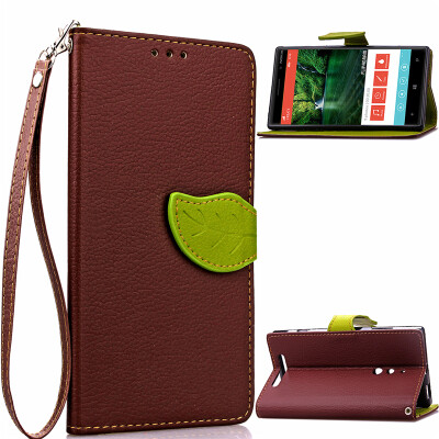 

Brown Design PU Leather Flip Cover Wallet Card Holder Case for Nokia Lumia 830