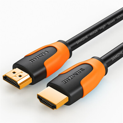 

Shanze (SAMZHE) SM-H20 Позолоченная версия цифрового сигнала высокого разрешения HDMI с поддержкой разрешения 2Kx4K 3D-проектор / компьютер / кабель TV 2 метра черный оранжевый
