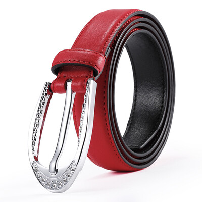 

Kou a Cnoles ladies belt trend leisure series leather buckle trousers belt PM016 red