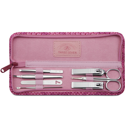 

Jingdong Supermarket 777 Nail Knife Set Nail Brush Clamp Personal Care Xiuyu Combination 7pcs Set TS-1540C Pink