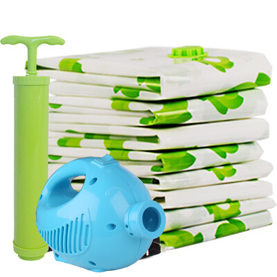 

Jingdong Supermarket] space studio storage bag printing vacuum compression bag 11 sets of 11 silk (2 large 2 3 small 3 hand roll 1 hand pump