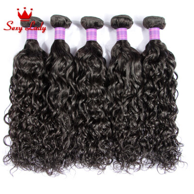 

7A Peruvian Water Wave 3 Bundles Peruvian Ocean Wave Unprocessed Natural Wave Human Hair Bundles Tissage Peruvian Virgin Hair