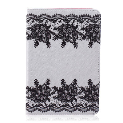 

Lace Style Embossing Classic Flip Cover with Stand Function and Credit Card Slot for iPad Mini 1/2/3