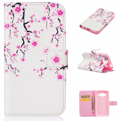 

Plum blossom Design PU Leather Flip Cover Wallet Card Holder Case for SAMSUNG GALAXY CORE Prime G360