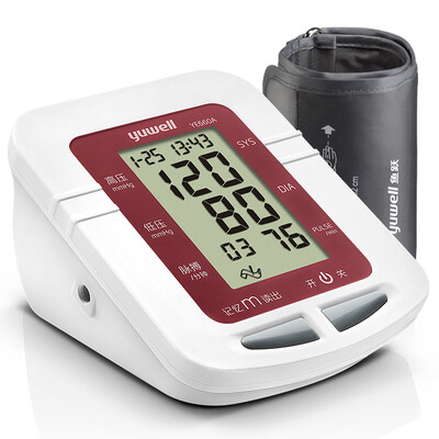 

YUWELL electronic sphygmomanometer Home upper arm YE660A (burgundy) home sphygmomanometer intelligent blood pressure monitor