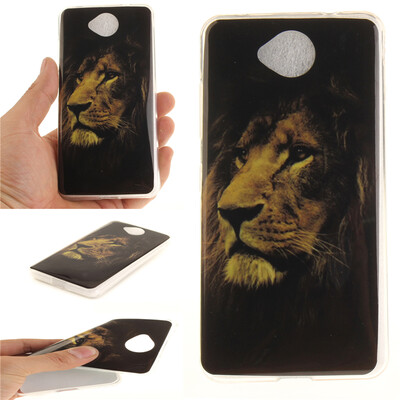 

Львы Pattern Мягкий тонкий ТПУ Резиновая крышка силиконовый гель чехол для Nokia Lumia650
