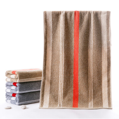 

Gold towel GA1113 cotton satin thick stripes absorbent towel gray brown 2 pieces 70 34cm 115g