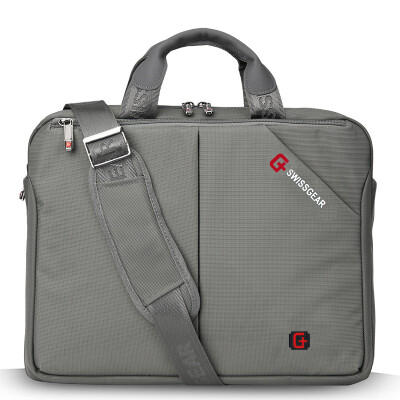 

SWISSGEAR Shoulder Bag Messenger Bag Fashion Casual Handy Messenger Bag 14.6 "Men & Women Business Handbag Briefcase SA-5015 Gray