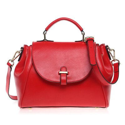 

Each time (MEIDU handbags shoulder bag ladies bag leather bag new fashion simple wild Messenger bag handbag MWB150427 red