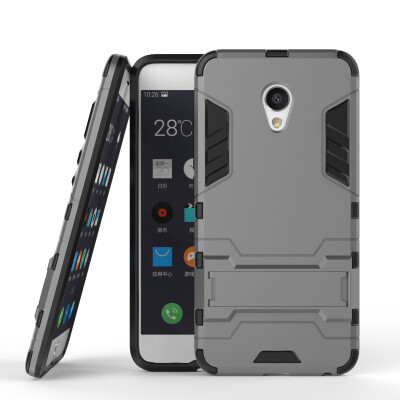 

MOONCASE Meizu MX6 Case Detachable 2 in 1 Hybrid Armor Case Dual-Layer Shockproof Case Cover with Built-in Kickstand for Meizu MX6