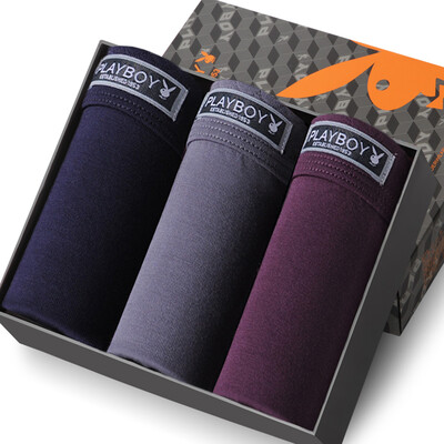 

Jingdong supermarket Playboy 5267 men&39s underwear men&39s flat pants plus fat to increase the code fat guy gucci pants waist stretch loose shorts 3 gift box multi-color 6XL