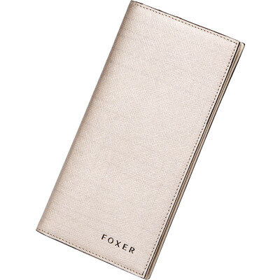 

Golden Fox FOXER new fashion multi-card bit holder women&39s leather wallet long section 211002F6O gold