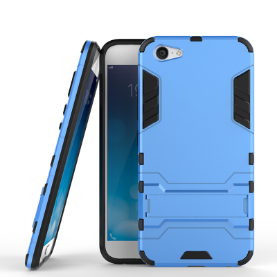 

Blue Slim Robot Armor Kickstand Shockproof Hard Rugged Rubber Back Case For vivo X9Plus