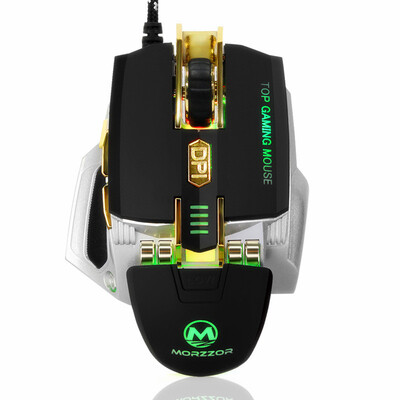 

Mozuo high-end mechanical mouse game macro definition with memory&can replace the hand spot light weight