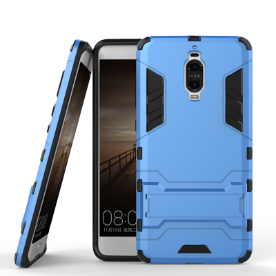 

Blue Slim Robot Armor Kickstand Shockproof Hard Rugged Rubber Back Case For HUAWEI Mate 9 Pro