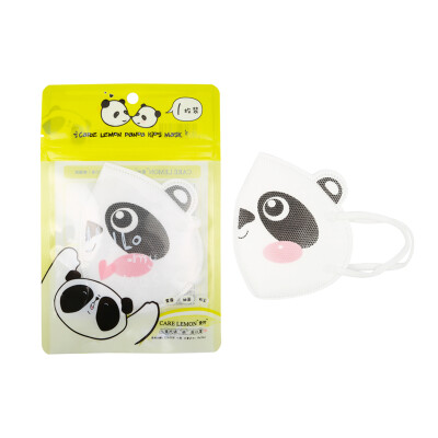 

Love lemon mask CARE LEMON cartoon non-woven protective dust-proof infant children mask light breathable soft fabric Panda models 1 set