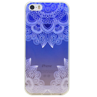 

Purple Butterfly Pattern Soft Thin TPU Rubber Silicone Gel Case Cover for IPHONE 55S5SE
