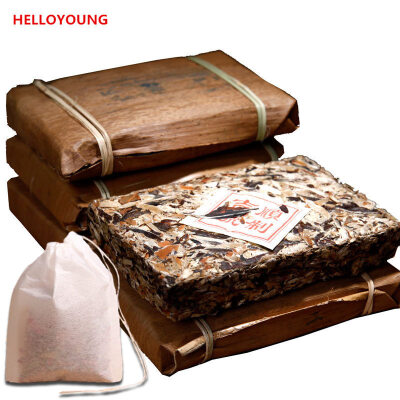 

C-PE025 China Yunnan Pu'er tea 250 grams of spring tooth Qianjiazhai original old brick green food slimming health