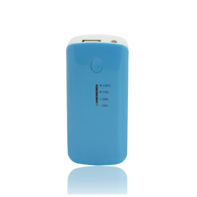 

Portable Charger 5600mAh Power Bank USB Battery Pack 2.0 USB Ports Li-polymer Battery External Battery For Smartphones Blue