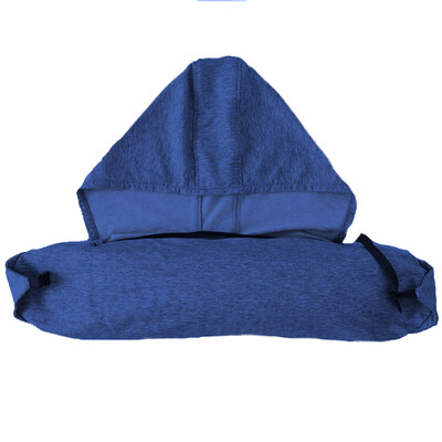 

Bancheon U-pillar Pillow Travel Pillow With Hood With Shaded Neck U-shaped Neck Pillow Car Office Nap Pillow Navy (with hat