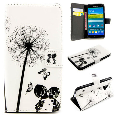 

Children and dandelion Design PU Leather Flip Cover Wallet Card Holder Case for SAMSUNG GALAXY S5